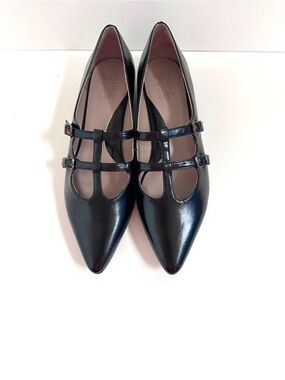 NATURALIZER BRIGITTE POINTED-TOE T-STRAP CLASSIC MARY JANE FLATS NEW!Sz8.5